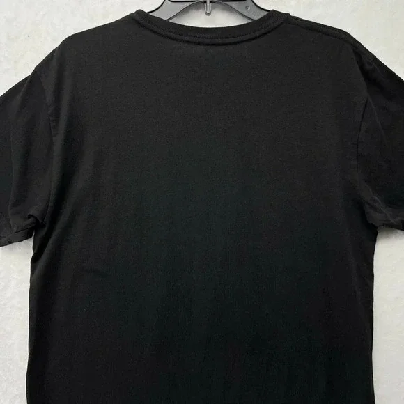 Polaroid T-Shirt Men's Sz L Black Rainbow Square Crew Neck Short Sleeve Pullover - Picture 7 of 11